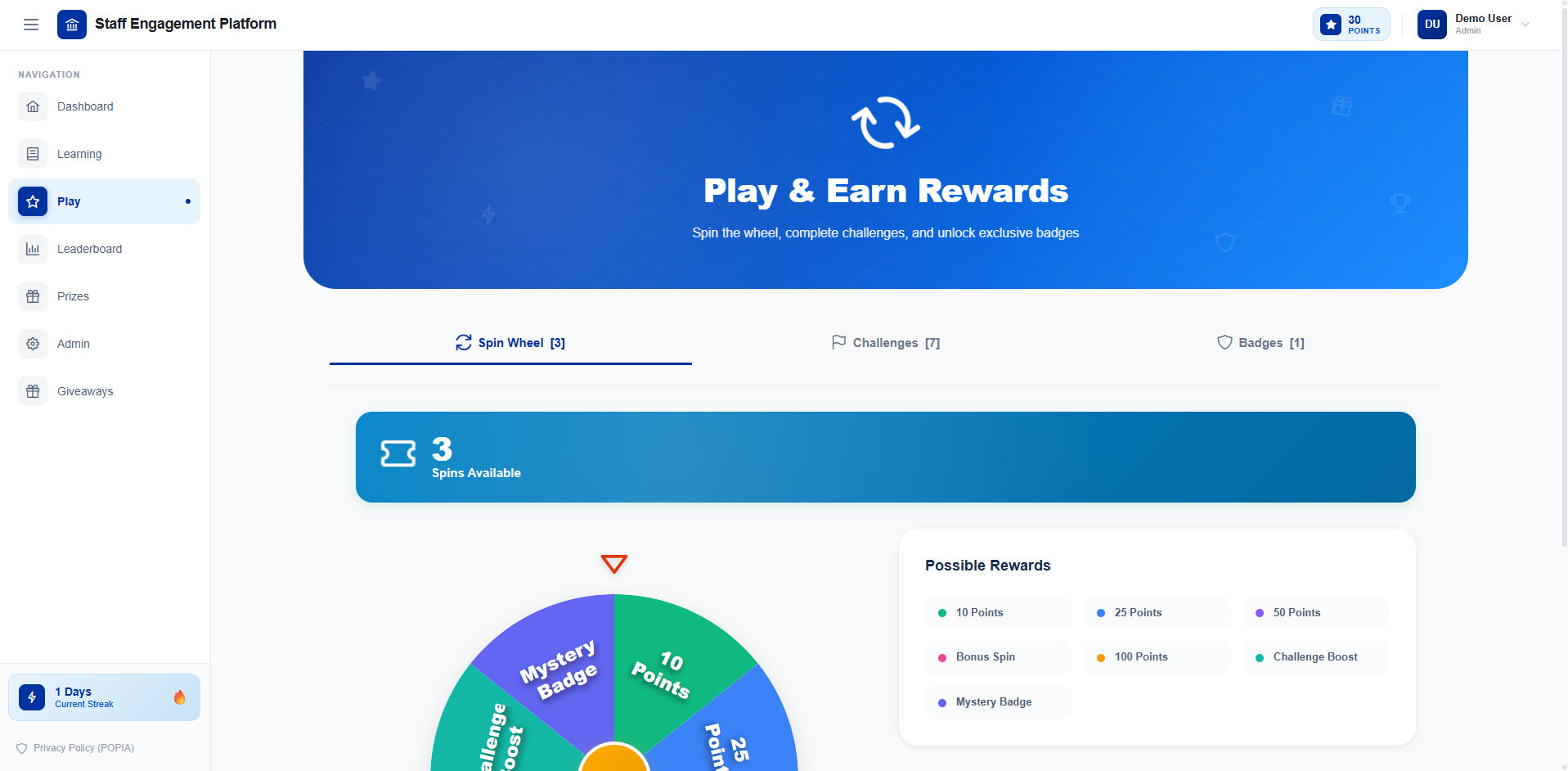 Staff Engagement Platform screenshot 3